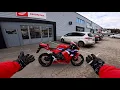 HARD break-in First ride home on my 2025 CBR600RR