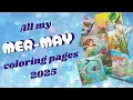 MER-MAY coloring pages 2025 - The Artful Life with FREE coloring page download