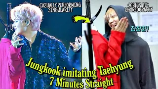 Download Jungkook Imitates Taehyung | What Jungkook see Jungkook does MP3