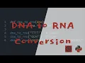 DNA to RNA Conversion - Python Codewars