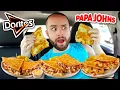 Trying Papa Johns NEW Doritos Cool Ranch Papadia FULL MENU REVIEW