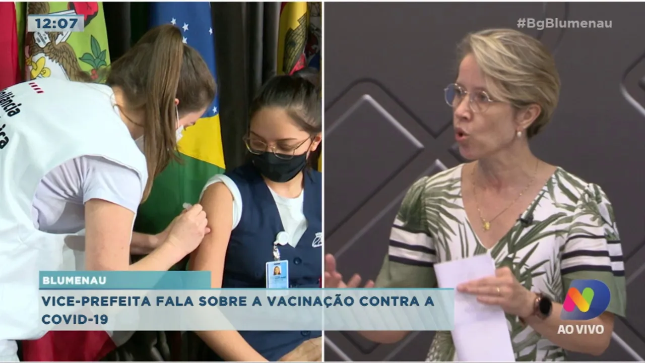 Vice-prefeita de Blumenau atualiza informações sobre a vacinação contra a Covid-19