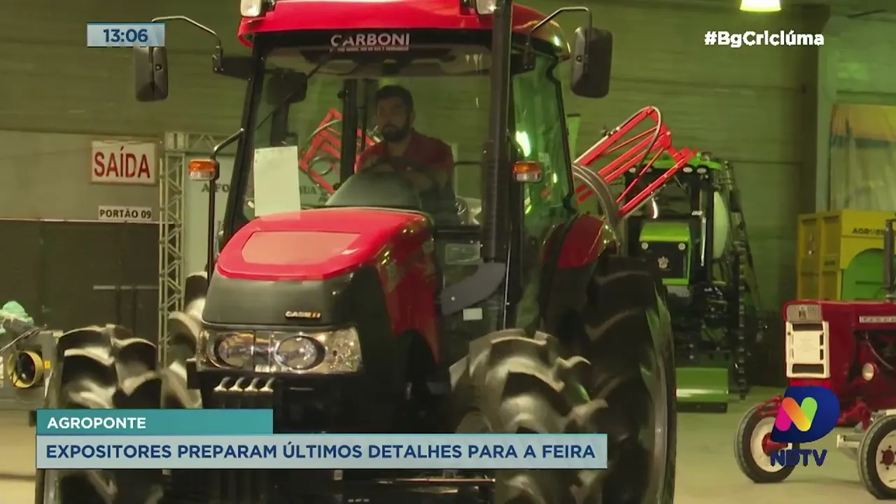 Agroponte: expositores preparam últimos detalhes para início da feira