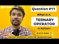 What Is Ternary Operator Compare Ternary Operator In Java And Python Python Interview Ques - 11