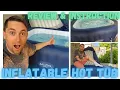 SALUSPA HAWAII INFLATABLE HOT TUB REVIEW AND INSTRUCTION