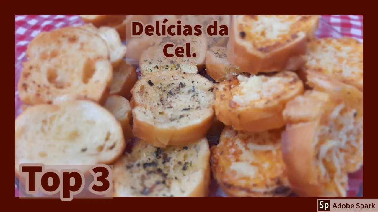 Torradinhas de alho para churrasco, muito sabor, muito crocante!