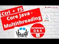 Learn Java Multithreading Step by Step Practical Tutorial for Interviews Hands on Red9SysTech