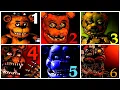 All FNAF Games Complete FNAF 1 2 3 4 5 6 Full Walkthrough