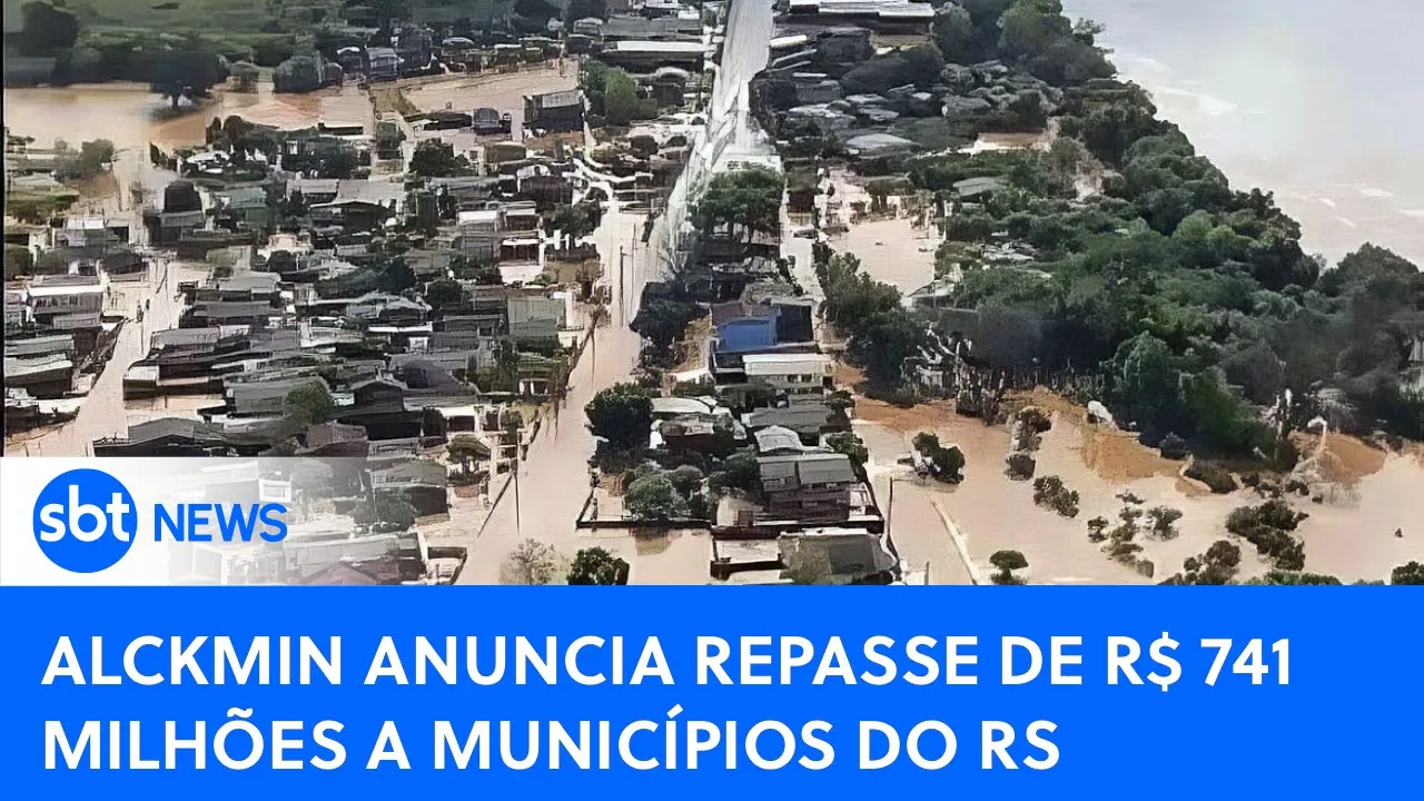 ???? SBT News na TV: Alckmin anuncia repasse de R$ 741 milhões ao RS; número de vítimas chega a 46