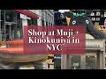 Muji Kinokuniya Japanese Stationery Shopping NYC Vlog