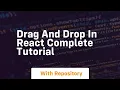 drag and drop in react complete tutorial