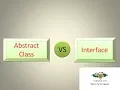 Lecture 5 11 Interface Abstract Class Interface vs Abstract Class Hindi Session