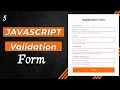 JavaScript Validation in HTML Registration Form JS Implementation