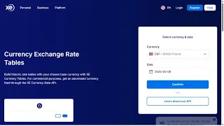 Xrate on XE com Select Any Rate a Instant Conversion to INR