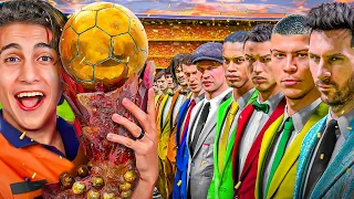 تحديت أقوى الفائزين بالبالون دور على أعظم كرة ذهبيه في التاريخ 