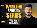 Weekend Revision Series STRIVER A2Z SHEET IN 45 DAYS LIVE