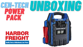 Cen-Tech 4-in-1 Power Pack Jump Start w Air Compressor UNBOXING Harbor Freight