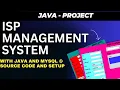 ISP Management System In Java with Setup Java Project DECODEIT