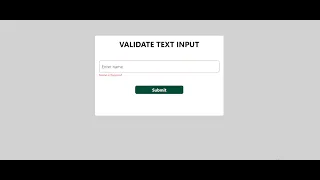 Validate Text Input with React Hook Form v7 - React Micro Project for Beginners