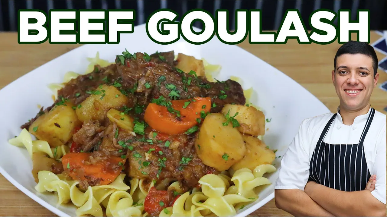 Hungarian Beef Goulash Recipe by Lounging with Lenny