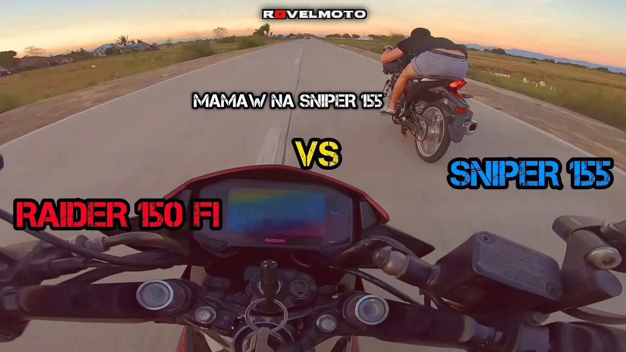 SUZUKI RAIDER 150 FI VS YAMAHA SNIPER 155 | DRAG RACE