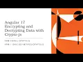 Angular Encrypting Decrypting Data with CryptoJs Angular 17 Tutorial npm install crypto-js