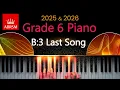 Download Lagu ABRSM 2025 \u0026 2026 - Grade 6 Piano Exam - B:3 ~ Last Song ~ Alexis Ffrench