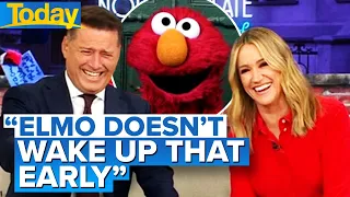 Download Breakfast TV host’s morning wake-up time leaves Elmo speechless… | Today Show Australia MP3