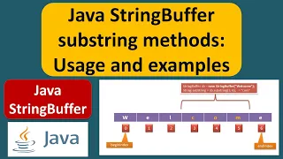 Java StringBuffer substring methods Usage and examples Java Tutorial