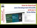 How to download Java Development Kit and use in Scite Editor