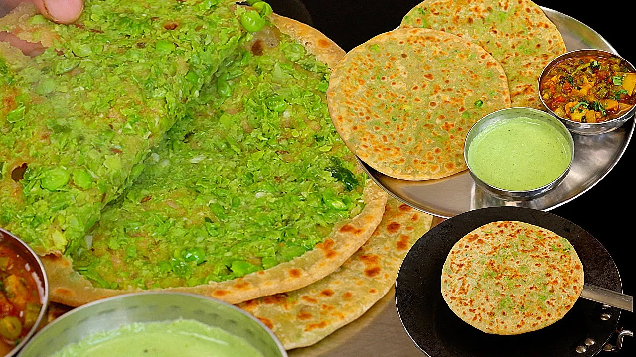           Hare Matar ka Paratha   Green Peas Recipe   Kabitaskitchen