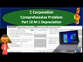 C Corporation Comprehensive Problem Part 10 M-1 Depreciation Comp 10