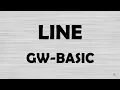 GW-BASIC LINE STATEMENT