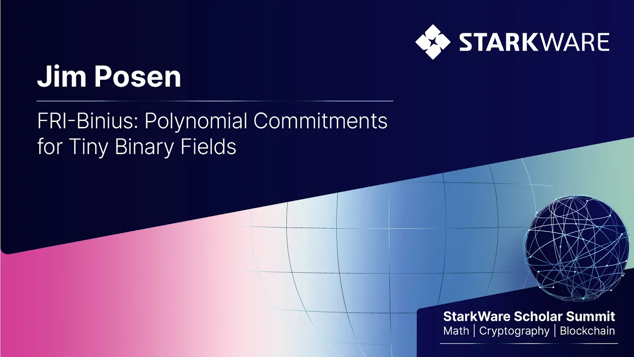 Jim Posen: FRI-Binius: Polynomial Commitments for Tiny Binary Fields