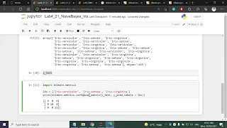 Lab 7 Naive Bayes Implementation on Iris Dataset Lab Date 2021
