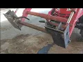 Welded my own quick attach plates upgrade Mahindra from on loader to skid steer quick attach