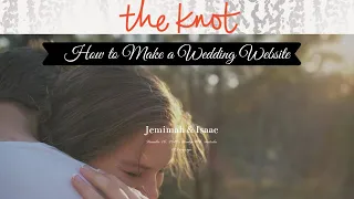 How to create a wedding website using The Knot FREE wedding website Quick and Easy