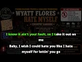 Wyatt Flores - Hate Myself COUNTRY KARAOKE NEW RELEASES AUGUST 2026