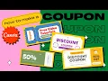 How to Make Printable CUSTOM COUPONS for Free Using Canva 800 Templates