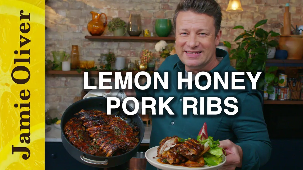 Lemon Honey Pork Ribs in ONE Pan   Jamie Oliver