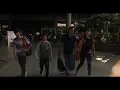 Shaan with his family at the domestic airport