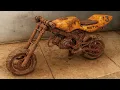Restoration Abandoned Old 2-stroke off-road KTM Minibike | Restore Mini Dirt Bike from Scrap Yard