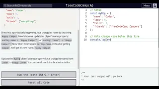 Lesson 87 Basic JavaScript Updating Object Properties