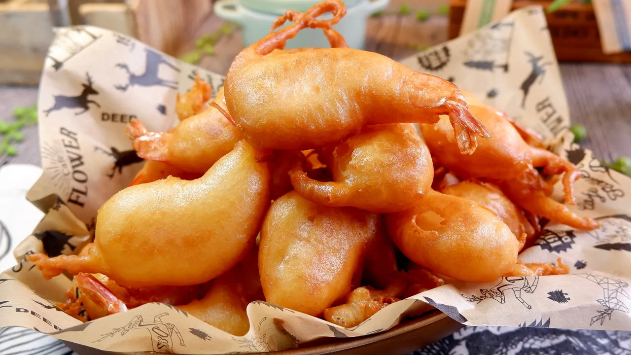 7 Ingredient Crispy Prawn Ball Recipe From Scratch!  Chinese Crunchy Shrimp Fritter Recipe