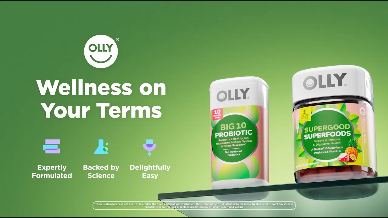OLLY Wellness — OLLY - Wellness on Your Terms (YouTube video ad)