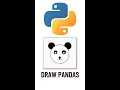 Draw Panda in Python Turtle
