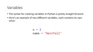 Python Lesson 2 Variables and Data types