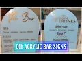 DIY ACRYLIC BAR SIGN Custom Bar Signs for Weddings Babyshowers MORE