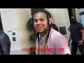 Tekashi 6ix9ine Response To Question About Snitching In LA With Jade A Army of Body Guards