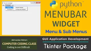 Menu Bar Tkinter Python Python Tkinter Menu Bar